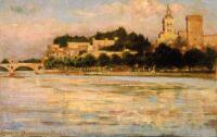 Beckwith, James Carroll - The Palace of the Popes and Pont d'Avignon